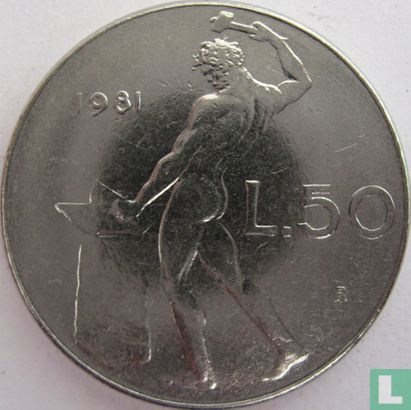 Italien 50 Lire 1981 - Bild 1