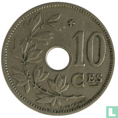 Belgien 10 Centime 1931 (FR - doppelte Linie) - Bild 2