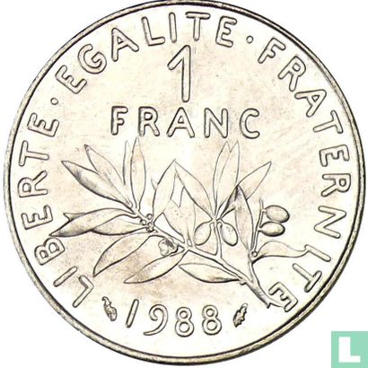 France 1 franc 1988 - Image 1
