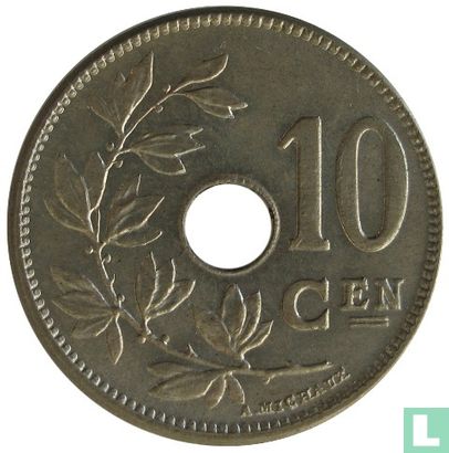 Belgique 10 centimes 1920 (NLD) - Image 2