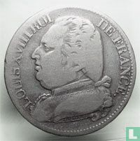 France 5 francs 1815 (LOUIS XVIII - L) - Image 2