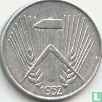 RDA 1 pfennig 1952 (E) - Image 1