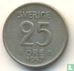 Schweden 25 Öre 1957 - Bild 1