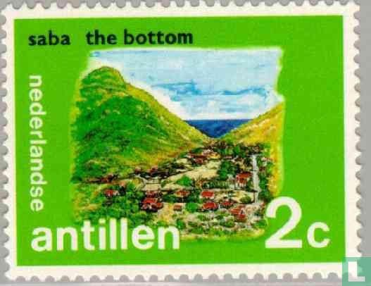 Inseln, Hauptstadt von Saba der Boden.