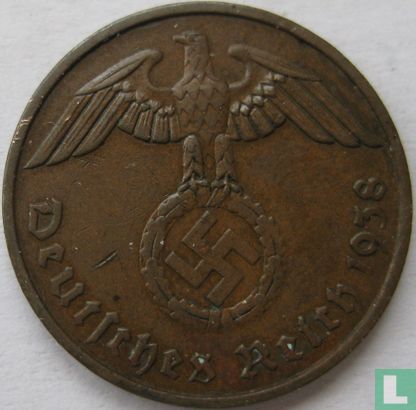 German Empire 2 reichspfennig 1938 (F) - Image 1
