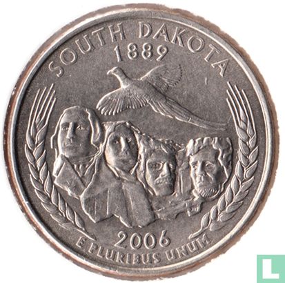 Verenigde Staten ¼ dollar 2006 (P) "South Dakota" - Afbeelding 1