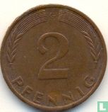 Duitsland 2 pfennig 1971 (G) - Afbeelding 2