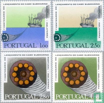 100 jaar zeekabelverbinding Portugal - Groot-Brittannië