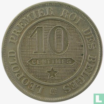 Belgium 10 centimes 1864 - Image 2
