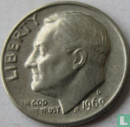 Vereinigte Staaten 1 Dime 1969 (D) - Bild 1