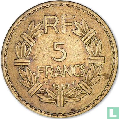 Frankreich 5 Franc 1939 - Bild 1