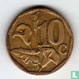 Afrique du Sud 10 cents 1996 - Image 2