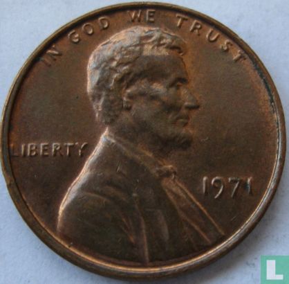 États-Unis 1 cent 1971 (sans lettre) - Image 1