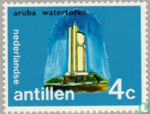 Islands, Aruba water tower.