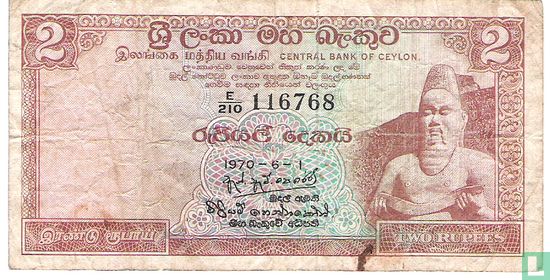 Ceylon 2 Rupien - Bild 1