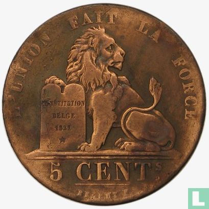 België 5 centimes 1842 - Afbeelding 2