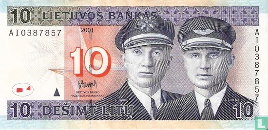 Lithuania 10 Litu - Image 1