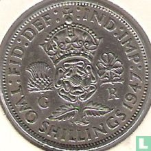 United Kingdom 2 shillings 1947 - Image 1