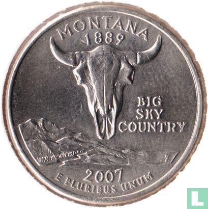 Verenigde Staten ¼ dollar 2007 (D) "Montana" - Afbeelding 1