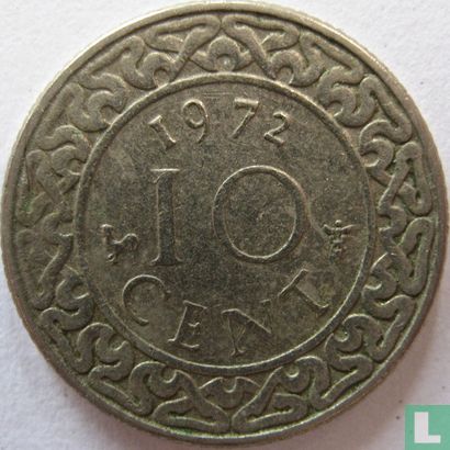 Suriname 10 cents 1972 - Afbeelding 1