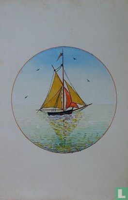 Aquarel Zeilboot