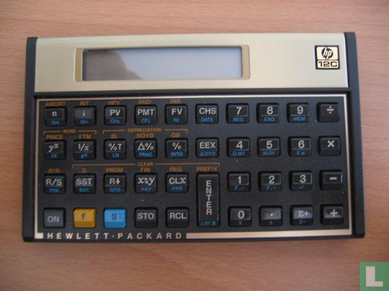 HP-12C (met oranje tekst, drie batterijen) - Image 1