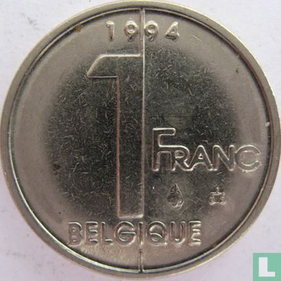 Belgium 1 franc 1994 (FRA - Image 1