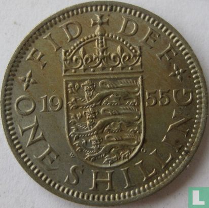 Royaume-Uni 1 shilling 1955 (anglais) - Image 1