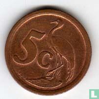 Zuid-Afrika 5 cents 1994 - Afbeelding 2