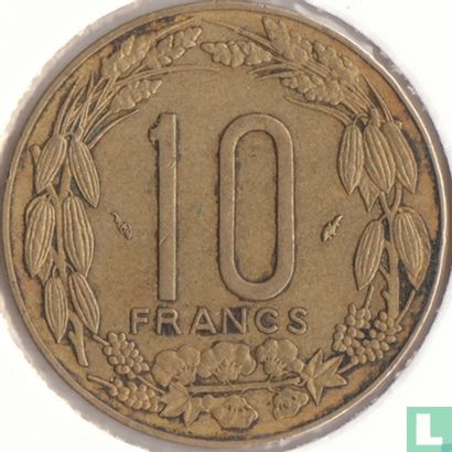 Centraal-Afrikaanse Staten 10 francs 1977 - Afbeelding 2