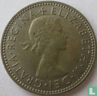 Royaume-Uni 1 shilling 1955 (anglais) - Image 2