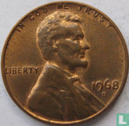 États-Unis 1 cent 1968 (D) - Image 1