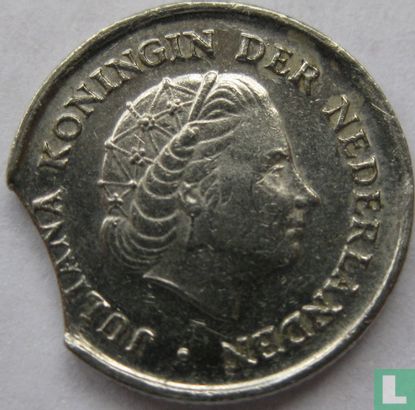 Netherlands 10 cent 1973 (misstrike) - Image 2