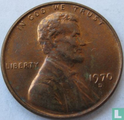 États-Unis 1 cent 1970 (D) - Image 1