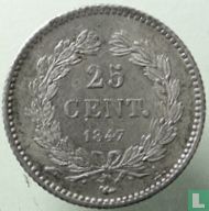 Frankrijk 25 centimes 1847 (A) - Afbeelding 1