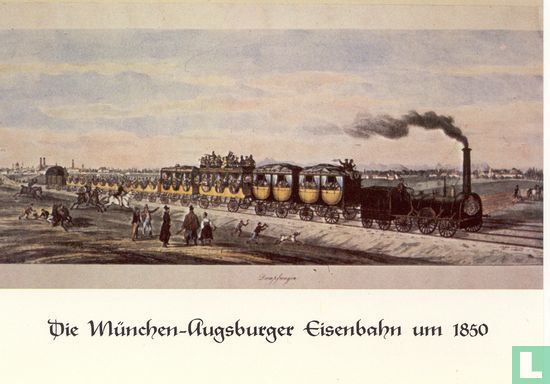 Die Muncher-Augsburger Eisenbahn um 1850