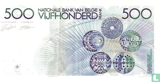 Belgique 500 Francs - Image 2