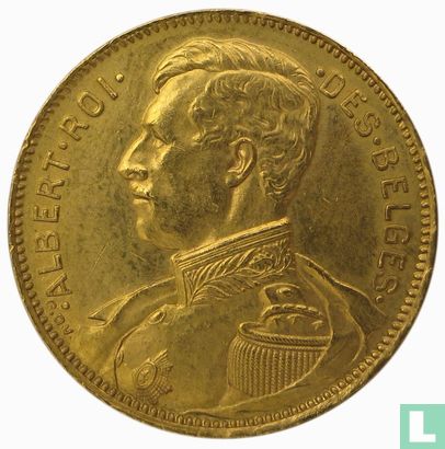 Belgique 20 francs 1914 (FRA) - Image 2
