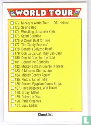 Checklist World Tour - Afbeelding 1