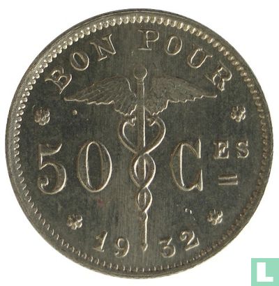 Belgium 50 centimes 1932 (FRA) - Image 1
