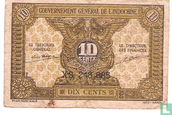 Chine indo français 10 Cents - Image 1