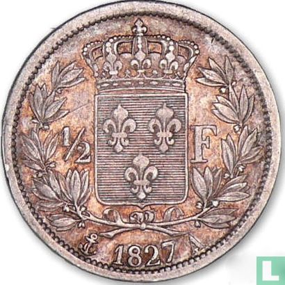France ½ franc 1827 (A) - Image 1