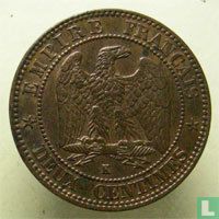 France 2 centimes 1854 (K) - Image 2