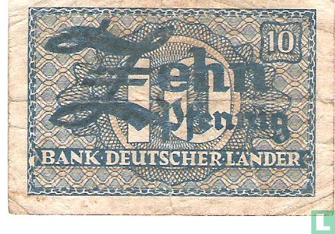 Germany 10 Pfennig - Image 1