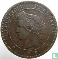 France 10 centimes 1872 (K) - Image 1