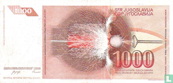 Bosnië en Herzegovina 1.000 Dinara ND (1992) - Afbeelding 2