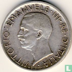 Italien 5 Lire 1930 (Randbeschriftung *FERT*) - Bild 2