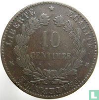 Frankreich 10 Centime 1872 (K) - Bild 2