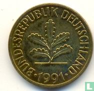 Duitsland 10 pfennig 1991 (G) - Afbeelding 1