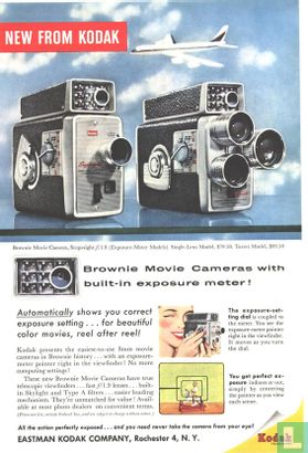Brownie Movie Cameras with built-in exposure meter